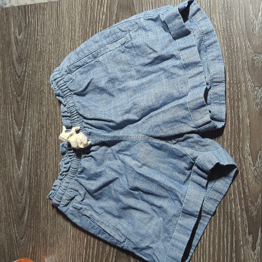 Land's End Kid's Small 7/8 Shorts Denim Girl's